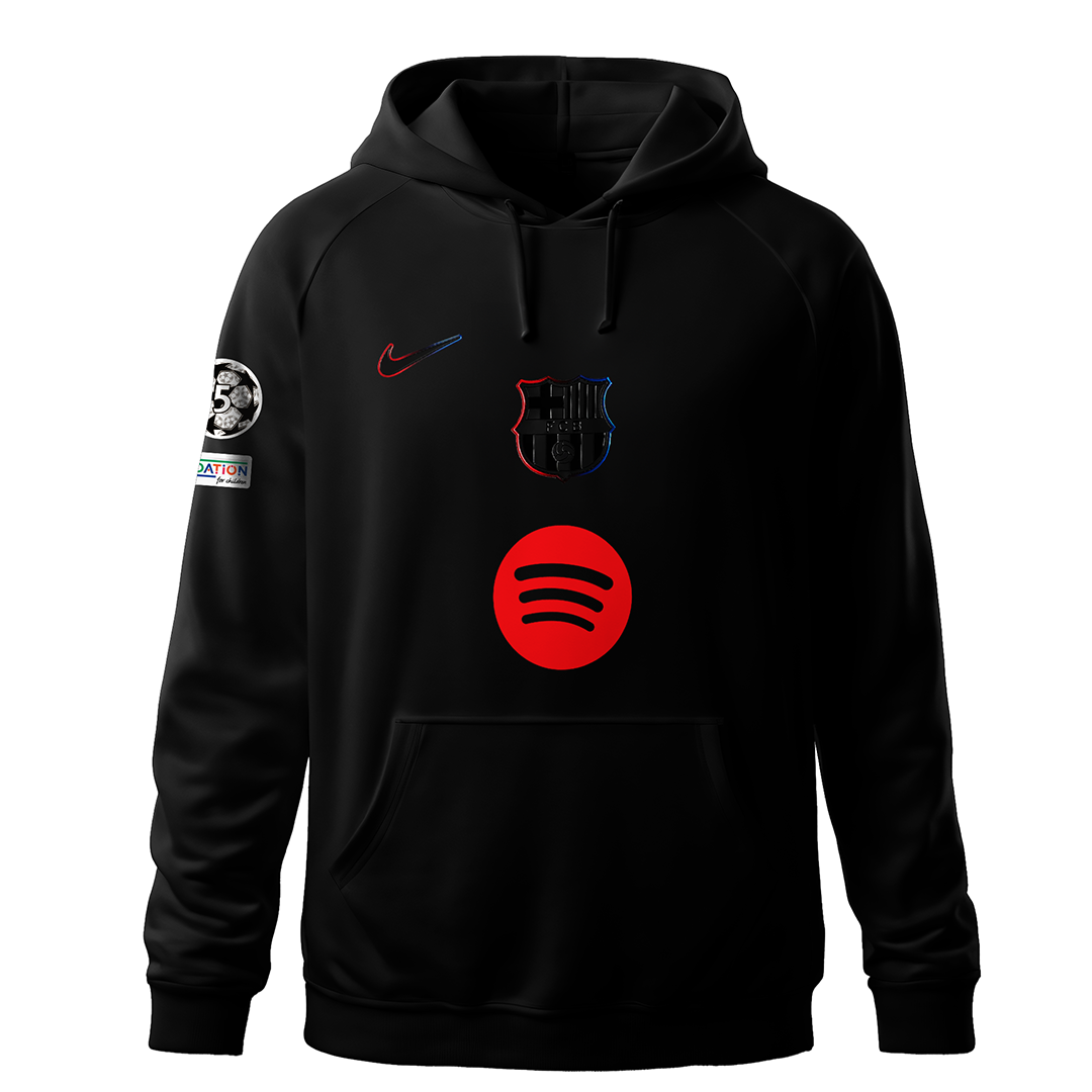 Barcelona Black Hoodie 2024/25