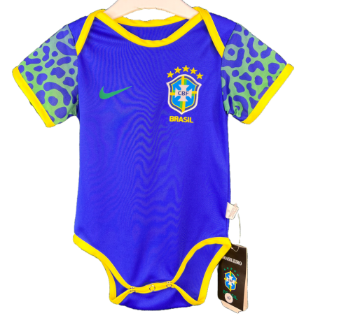 Brazil Away Baby Jersey 2022