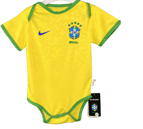 Brazil Home Baby Jersey 2022
